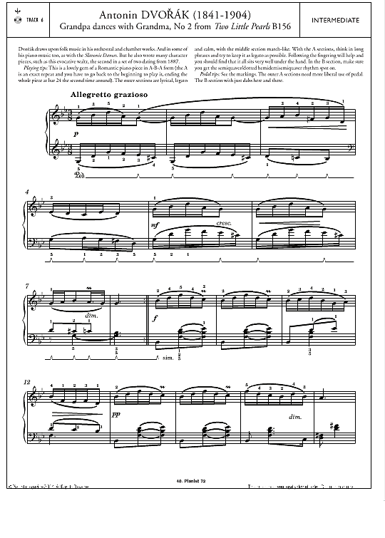 no.2 from two little pearls b156  klavier solo antonin dvorak