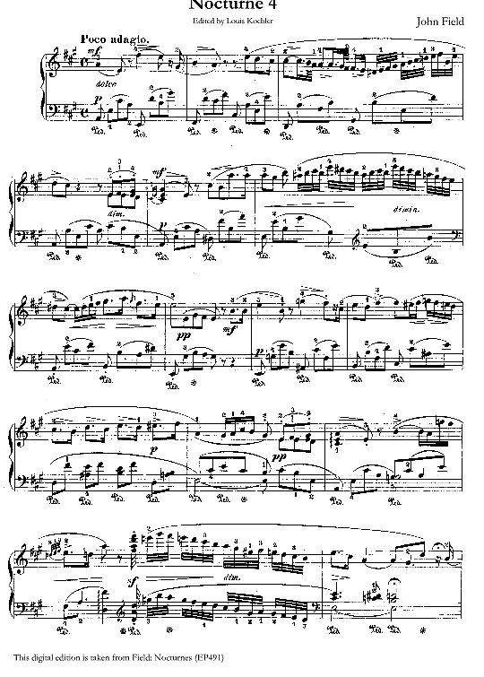 nocturne no.4 in a klavier solo john field