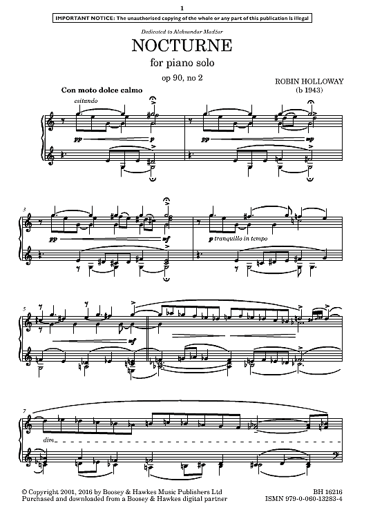 nocturne op. 90 no. 2 klavier solo robin holloway