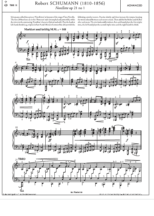 novellette op.21 no.1 klavier solo robert schumann