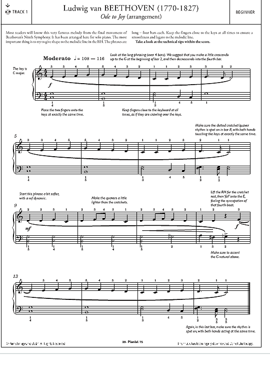 ode to joy klavier solo hans gunter heumann