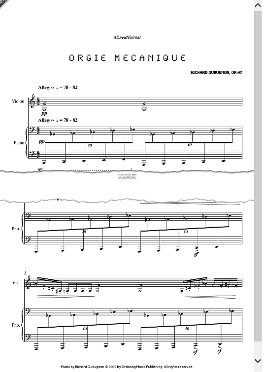 orgie mecanique duett 2 st. richard dubugnon
