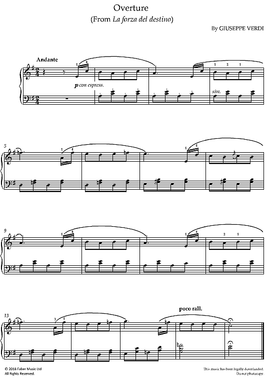 overture from la forza del destino klavier solo giuseppe verdi