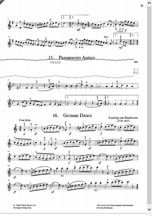 passamezzo antico klavier & melodieinstr. italian traditional