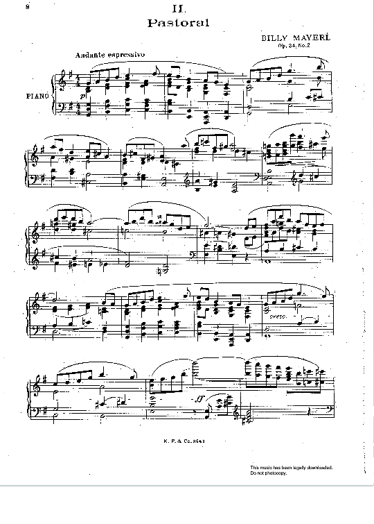 pastoral from three contrasts op.24, no.2  klavier solo billy mayerl