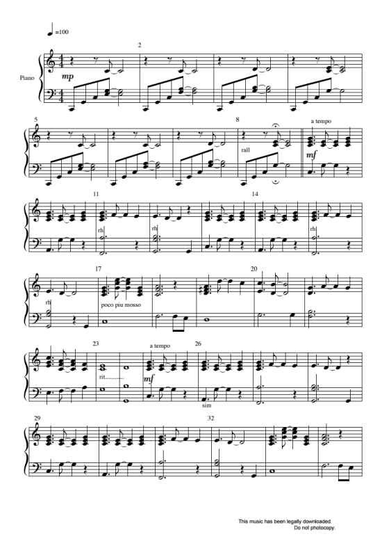 petit morceau no. 1 klavier solo nigel paterson