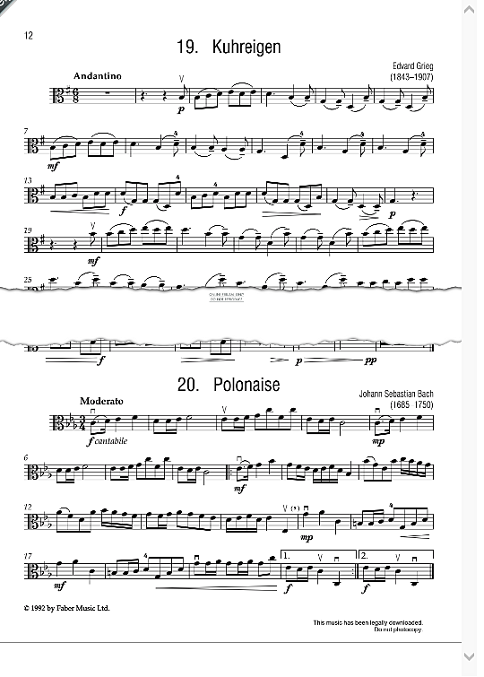 polonaise klavier & melodieinstr. johann sebastian bach