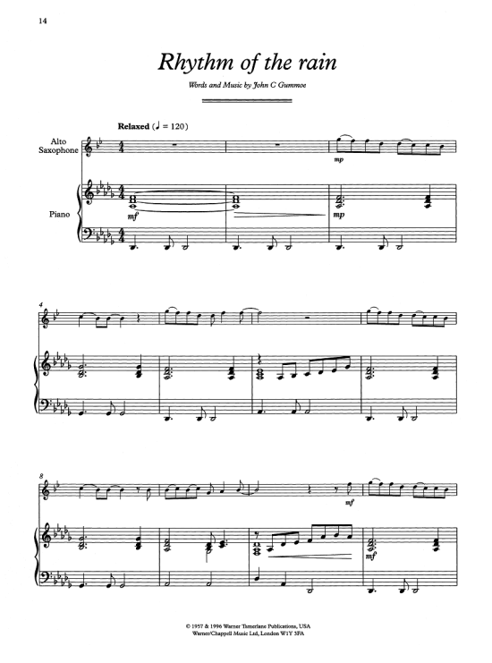 rhythm of the rain klavier & melodieinstr. john gummoe