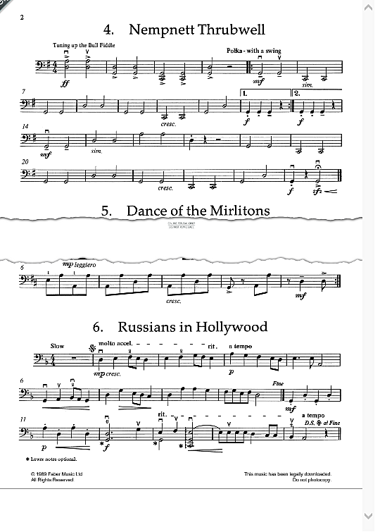 russians in hollywood klavier & melodieinstr. ian blake