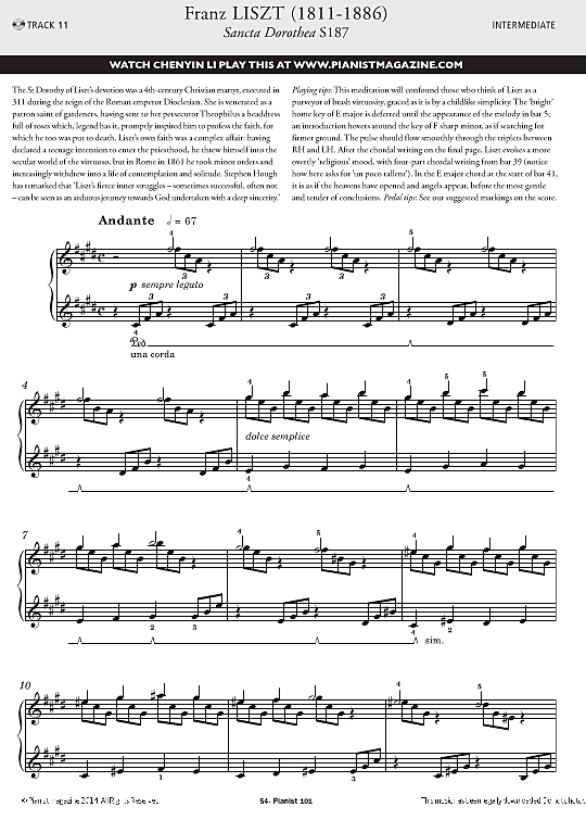 sancta dorothea s187 klavier solo franz liszt