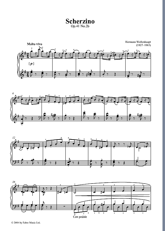 scherzino op.41 no.2b klavier solo hermann wollenhaupt