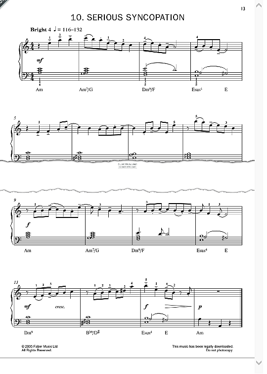 serious syncopation klavier solo john kember