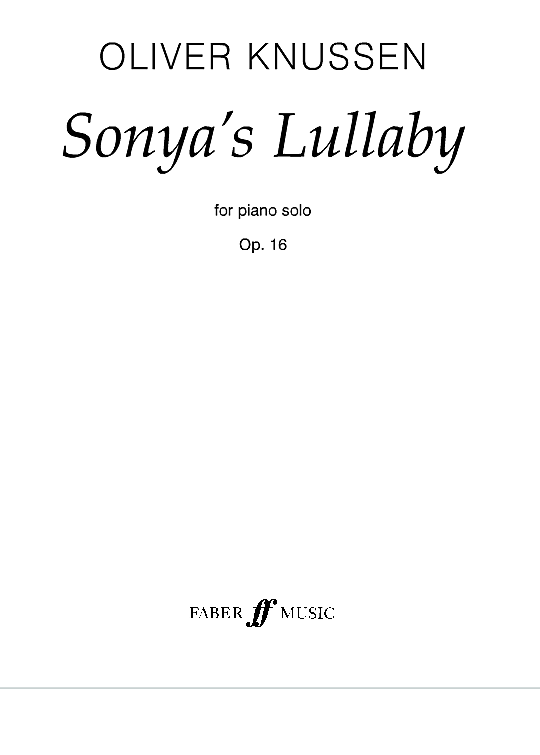 sonya s lullaby op.16 klavier solo oliver knussen