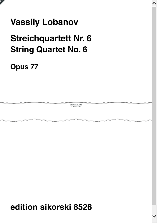 streichquartett nr. 6 quartett streicher vassily lobanov