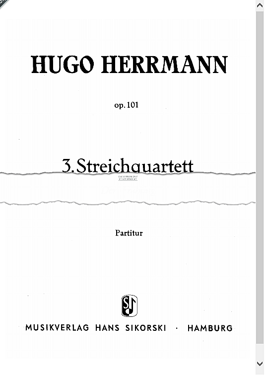 string quartet no. 3 quartett streicher hugo herrmann
