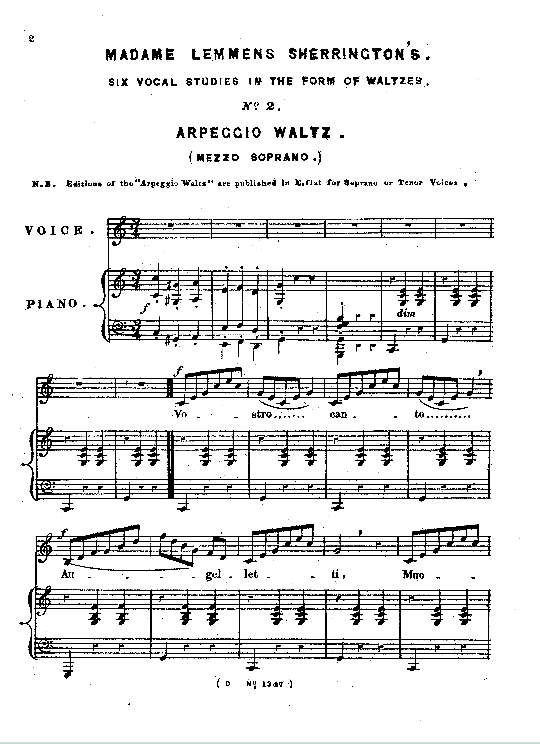 the arpeggio waltz klavier & gesang madame lemmens sherrington