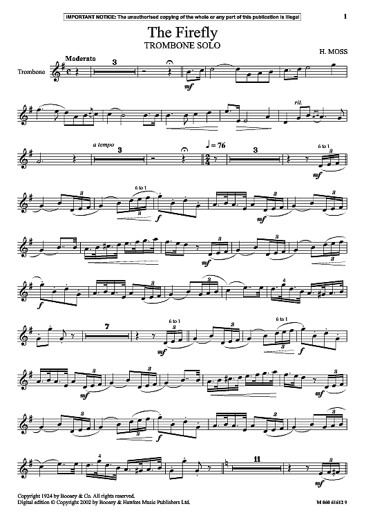 the firefly klavier & melodieinstr. h. moss