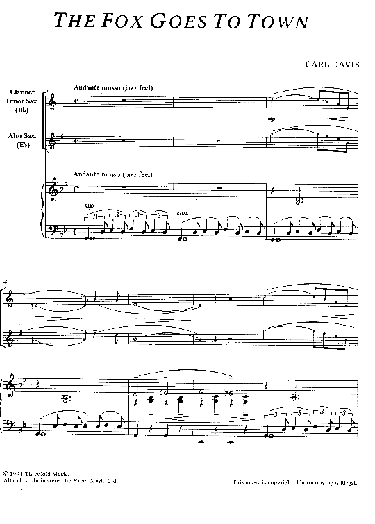 the fox goes to town klavier & melodieinstr. carl davis