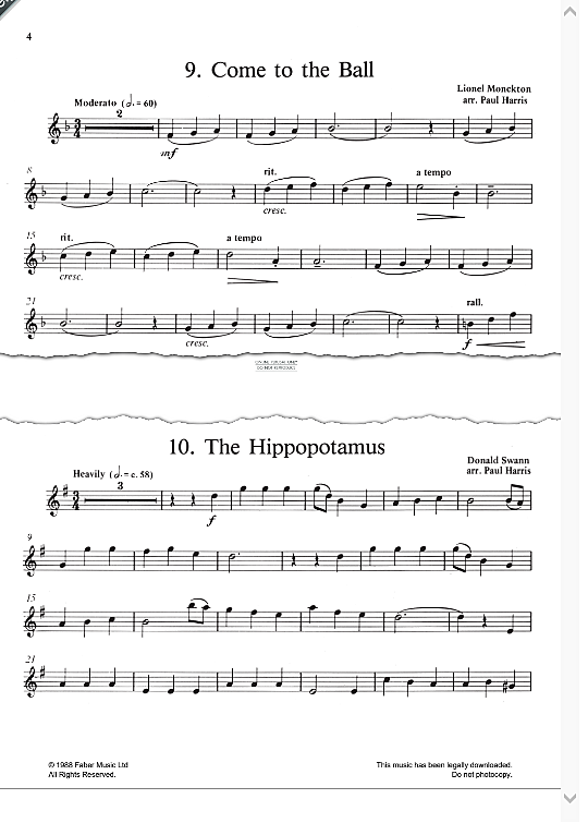 the hippopotamus song klavier & melodieinstr. donald swann