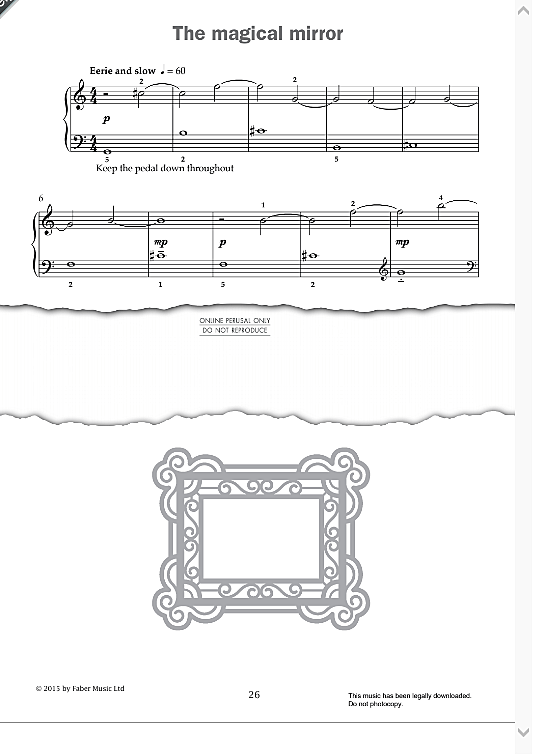 the magical mirror from improve your sight reading! a piece a week piano grade 2  klavier solo paul harris