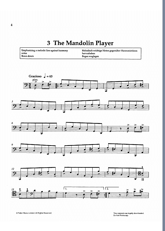 the mandolin player solo 1 st. mary cohen