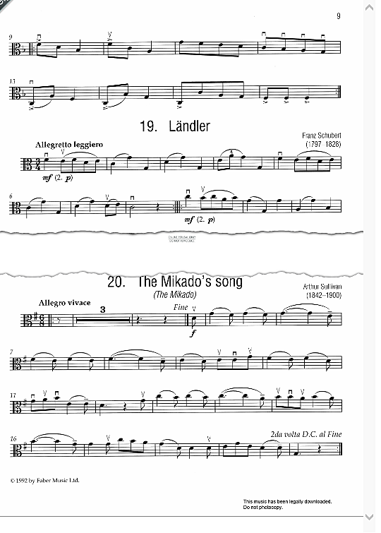 the mikado s song from the mikado  klavier & melodieinstr. arthur s. sullivan