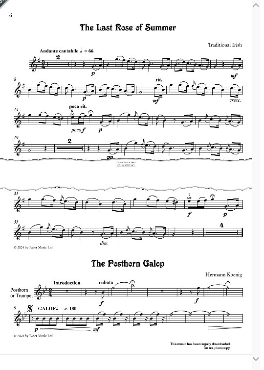 the posthorn galop klavier & melodieinstr. hermann koenig