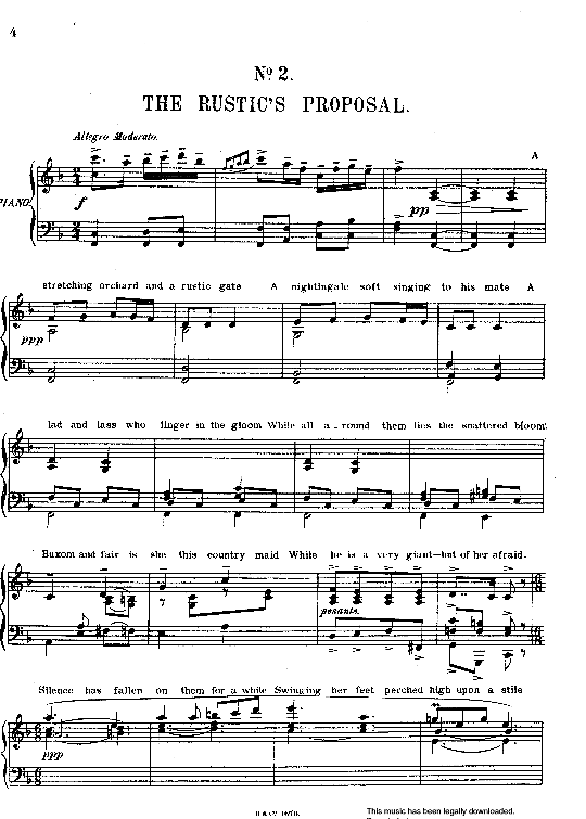 the rustic s proposal klavier & gesang cuthbert clarke