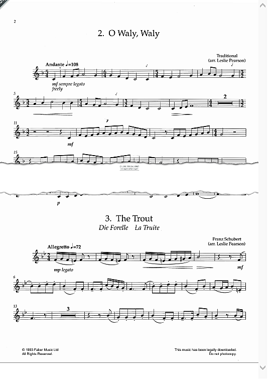 the trout klavier & melodieinstr. franz schubert