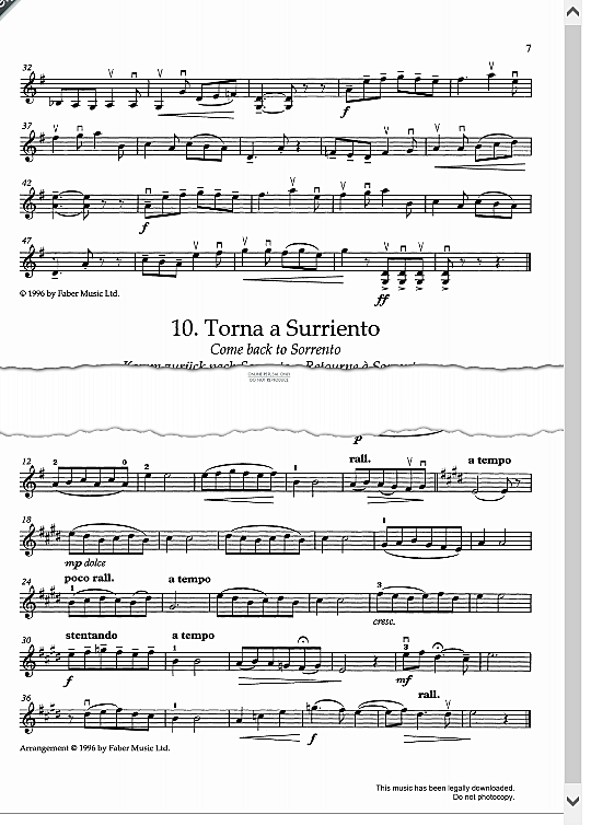 torna a surriento from going solo  klavier & melodieinstr. ernesto de curtis