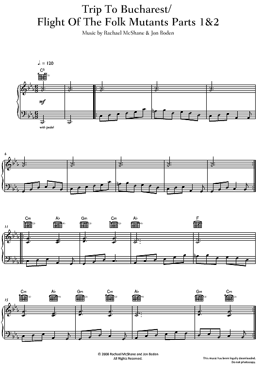 trip to bucharest/flight of the folk mutants parts 1 & 2 klavier solo bellowhead