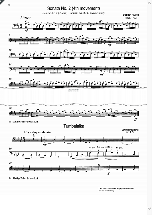 tumbalaika klavier & melodieinstr. traditional