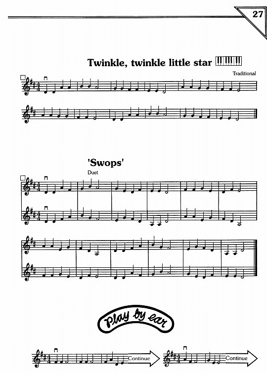 twinkle, twinkle little star/swops solo 1 st. traditional