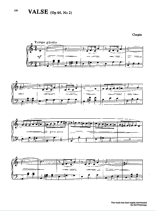valse op.64, no.2 klavier solo frederic chopin