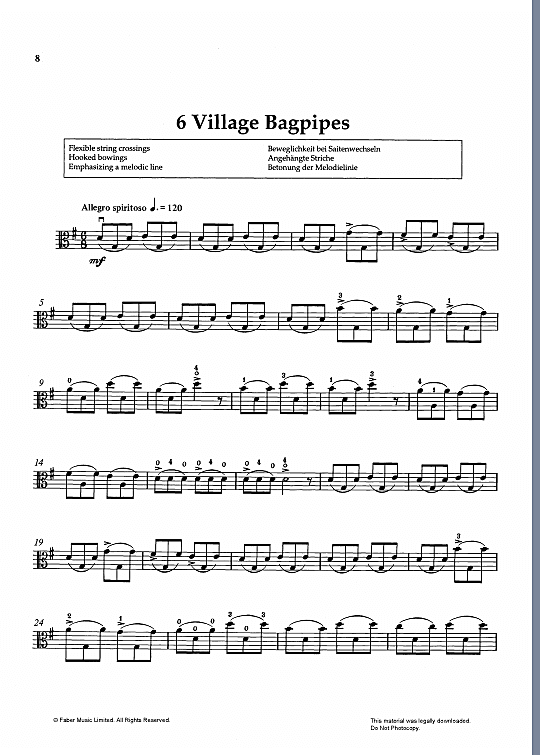 village bagpipes solo 1 st. mary cohen