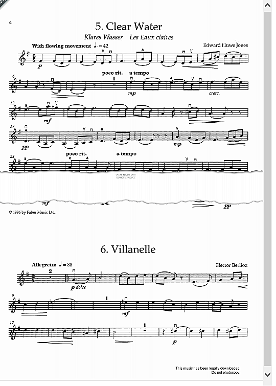 villanelle klavier & melodieinstr. hector berlioz
