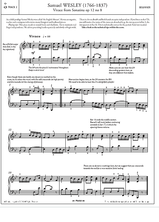 vivace from sonatina op.12, no.8  klavier solo samuel wesley