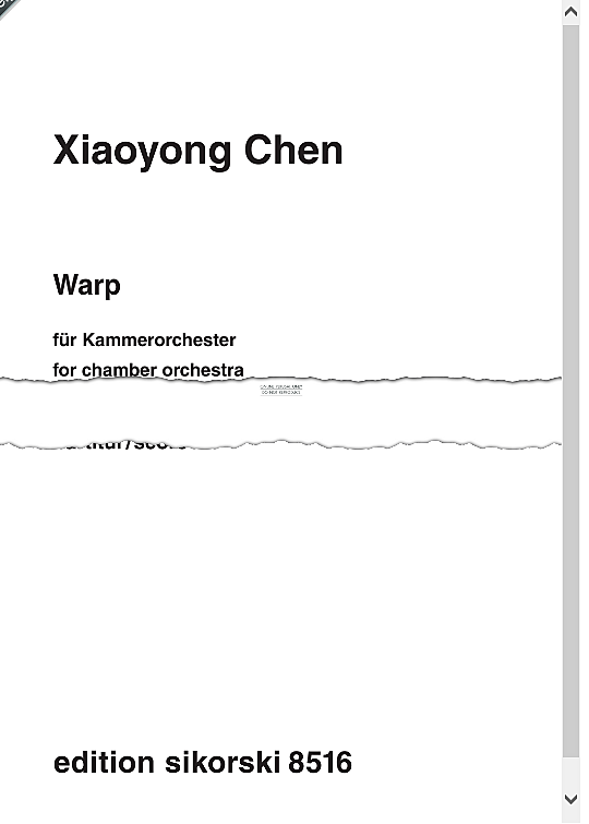 warp chamber orchestra xiaoyong chen