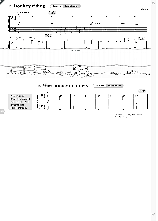 westminster chimes klavier vierhndig traditional