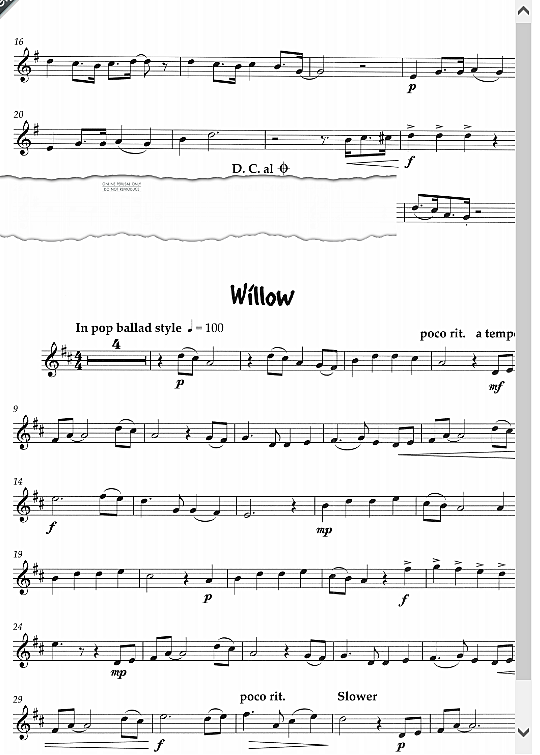 willow klavier & melodieinstr. pam wedgwood