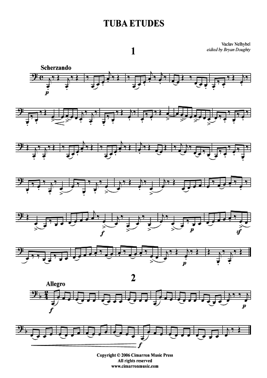 15 Et uuml den (Tuba) (Tuba (Solo)) von Vaclav Nelhybel