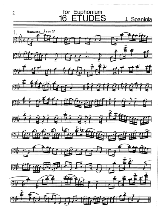 16 Et uuml den (Euphonium Solo) (Euphonium (Solo)) von Joseph Spaniola
