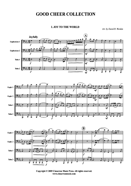 16 Weihnachtslieder (Tuba Quartett 2x Bariton 2xTuba) (Quartett (Tuba)) von Weihnachten