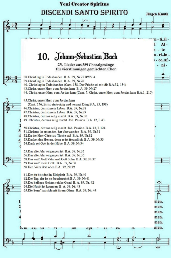 389 Choralges nge Teil 10 (Gemischter Chor) (Gemischter Chor) von J. S. Bach (1685-1750)