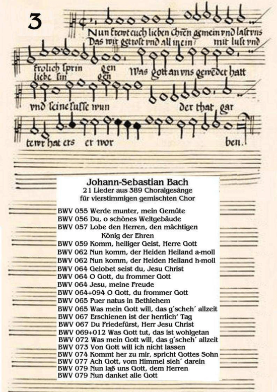 389 Choralges nge Teil 3 (Gemischter Chor) (Gemischter Chor) von J. S. Bach (1685-1750)