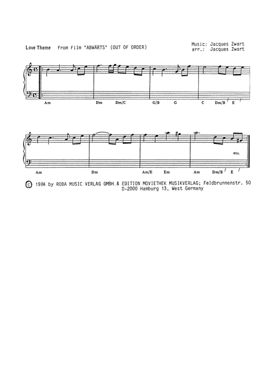Abw auml rts (Gesang + Akkorde) (Gesang  Akkorde) von Aus dem Film Abw auml rts