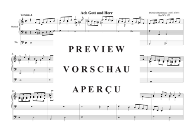 Ach Gott und Herr BuxWV 177 (Orgel Solo) (Orgel Solo) von Dietrich Buxtehude