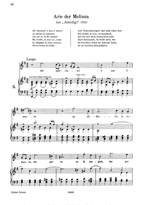 Ah Spietato (Sopran + Klavier) (Klavier  Sopran) von G. F. H ndel