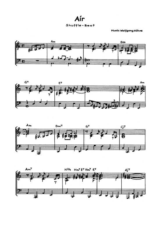 Air (Klavier Solo) (Klavier Solo) von 1973