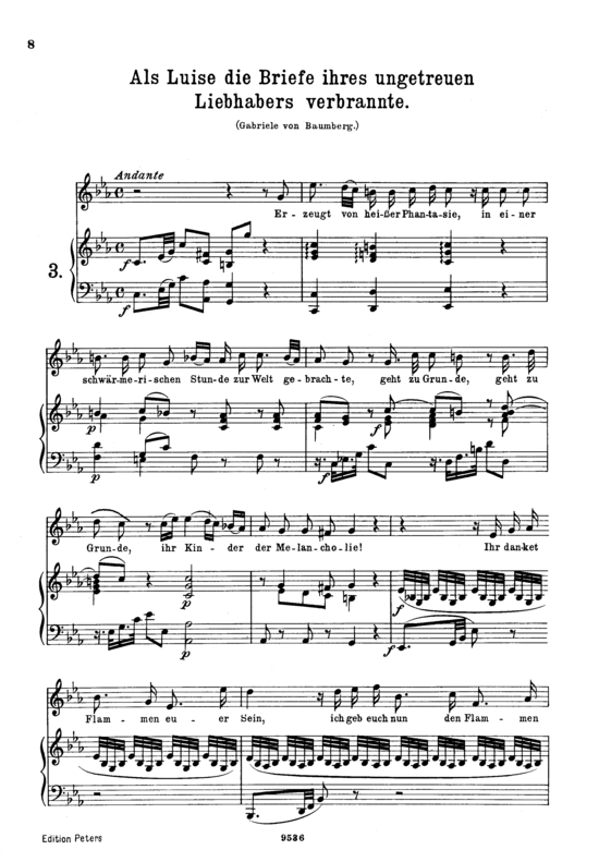 Als Luise die Briefe K.520 (Gesang hoch + Klavier) (Klavier  Gesang hoch) von Wolfgang Amadeus Mozart